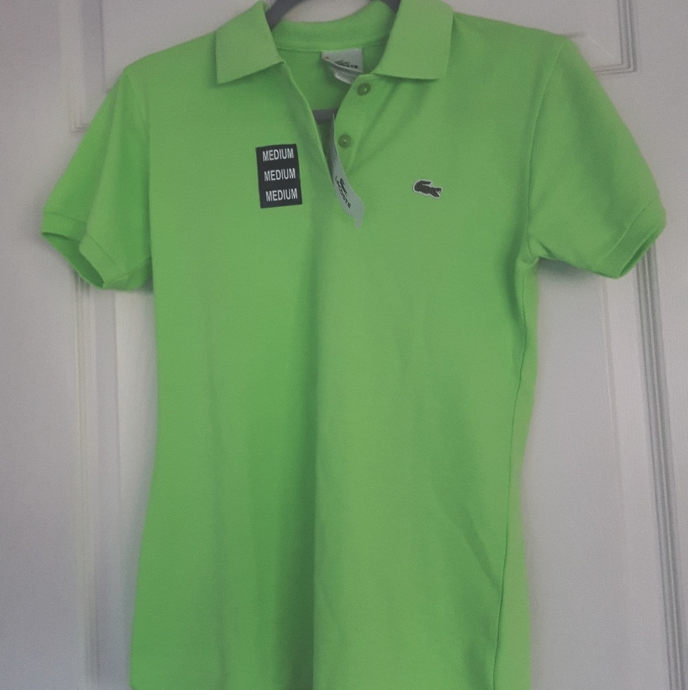 Brand new green Lacoste tee shirt with tag!